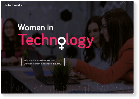 The cover of the Women in Tech whitepaper by Talent Works